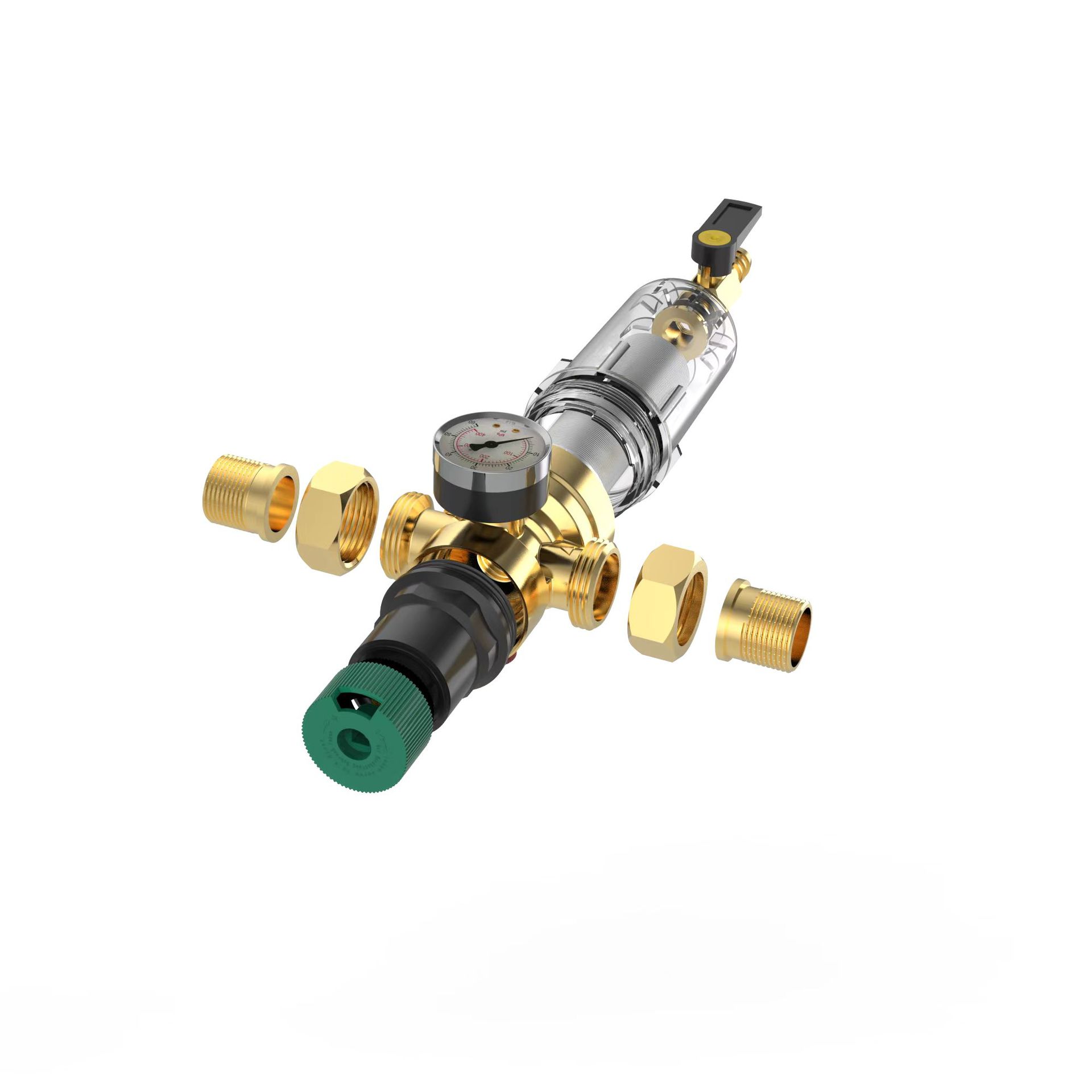 Filtro de suministro, filtro de tubería, válvula reductora de presión, prefiltro de control de presión, válvula de filtro de ajuste de presión de agua, válvula de seguridad