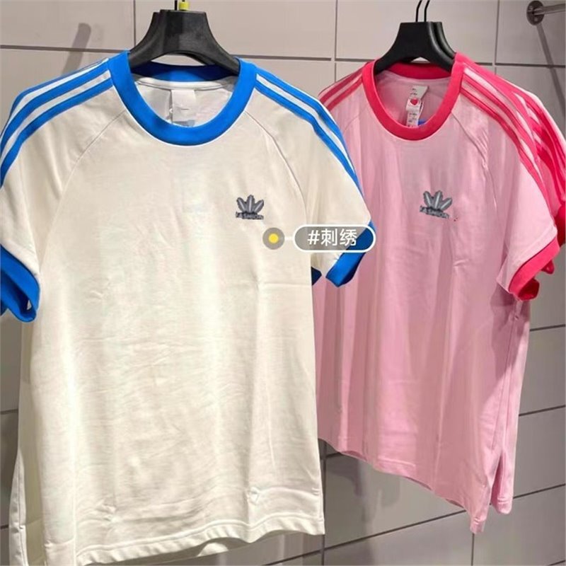 Jennie's Same Style Embroidered Pure Cotton Short-Sleeved T-Shirt, Unisex Casual Sports Summer Top