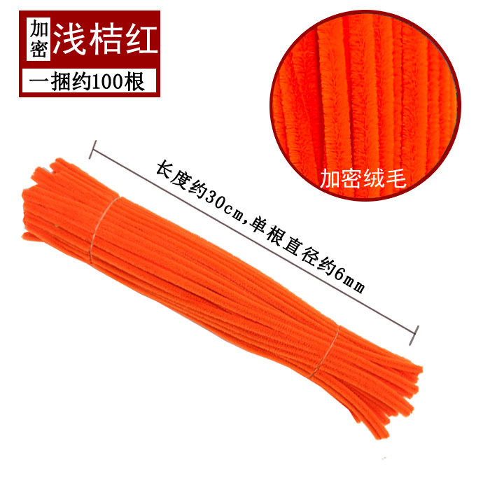 Varillas de felpa encriptadas de 42 colores, tiras para raíces de cabello, materiales populares para ramos hechos a mano, fabricante de varillas de felpa.