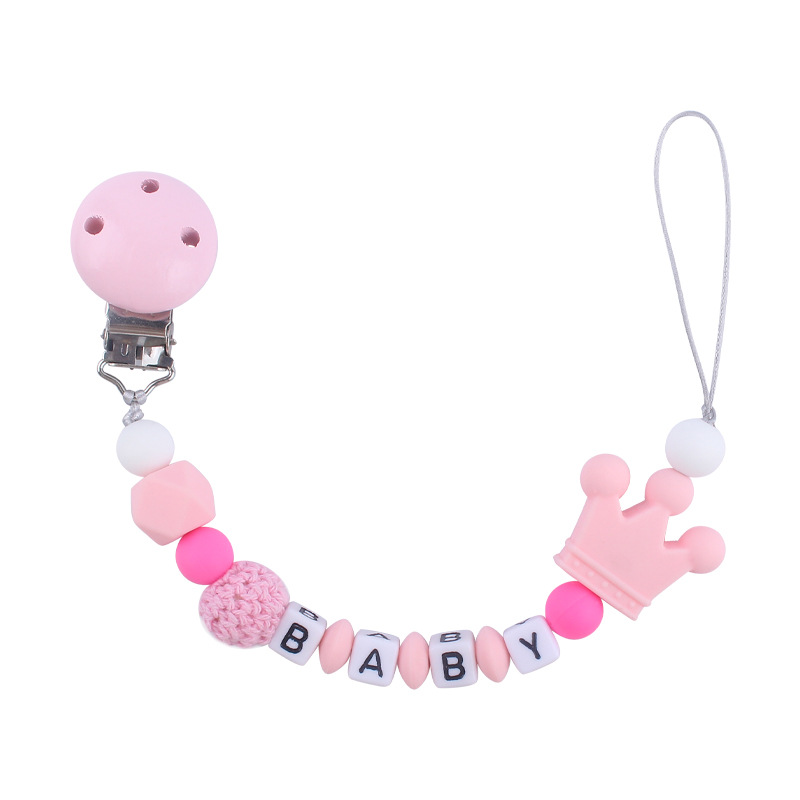 Infantil chupete cadena bebé creativo animal de dibujos animados conejo mordedura molar pulsera juguete