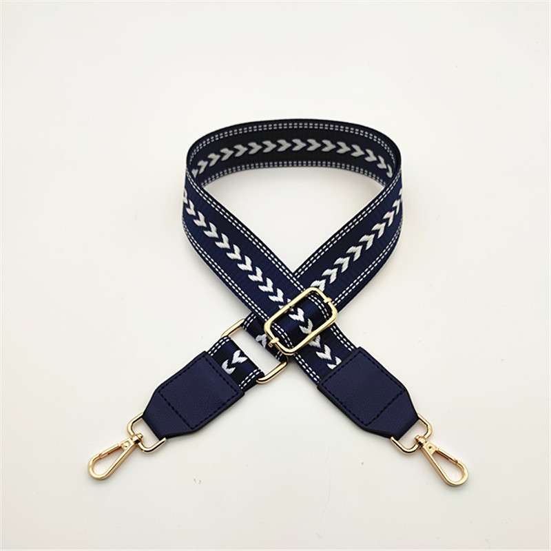 Polyester Color Block Bag Strap display picture 5