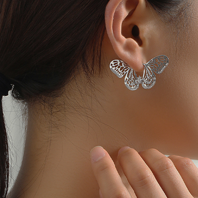 Fashion Hollow Butterfly Ear Buckle Wholesale display picture 2