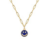 Tide, fashionable metal double-sided necklace, European style, suitable for import