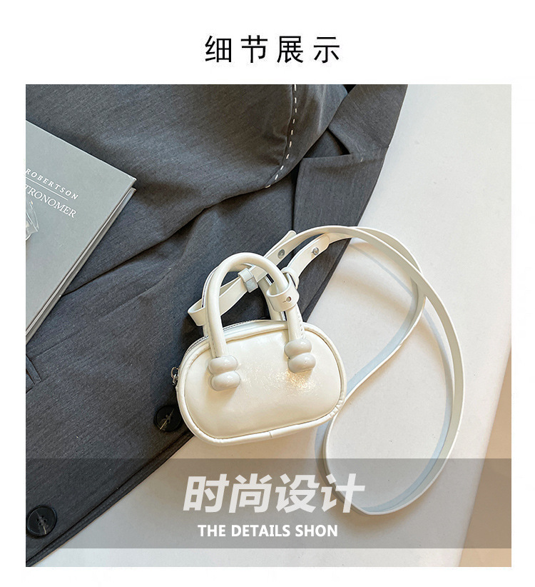2025 New European and American retro handbag, mini pillow bag for women, fashionable crossbody bag, summer lipstick bag for women Specification drawing