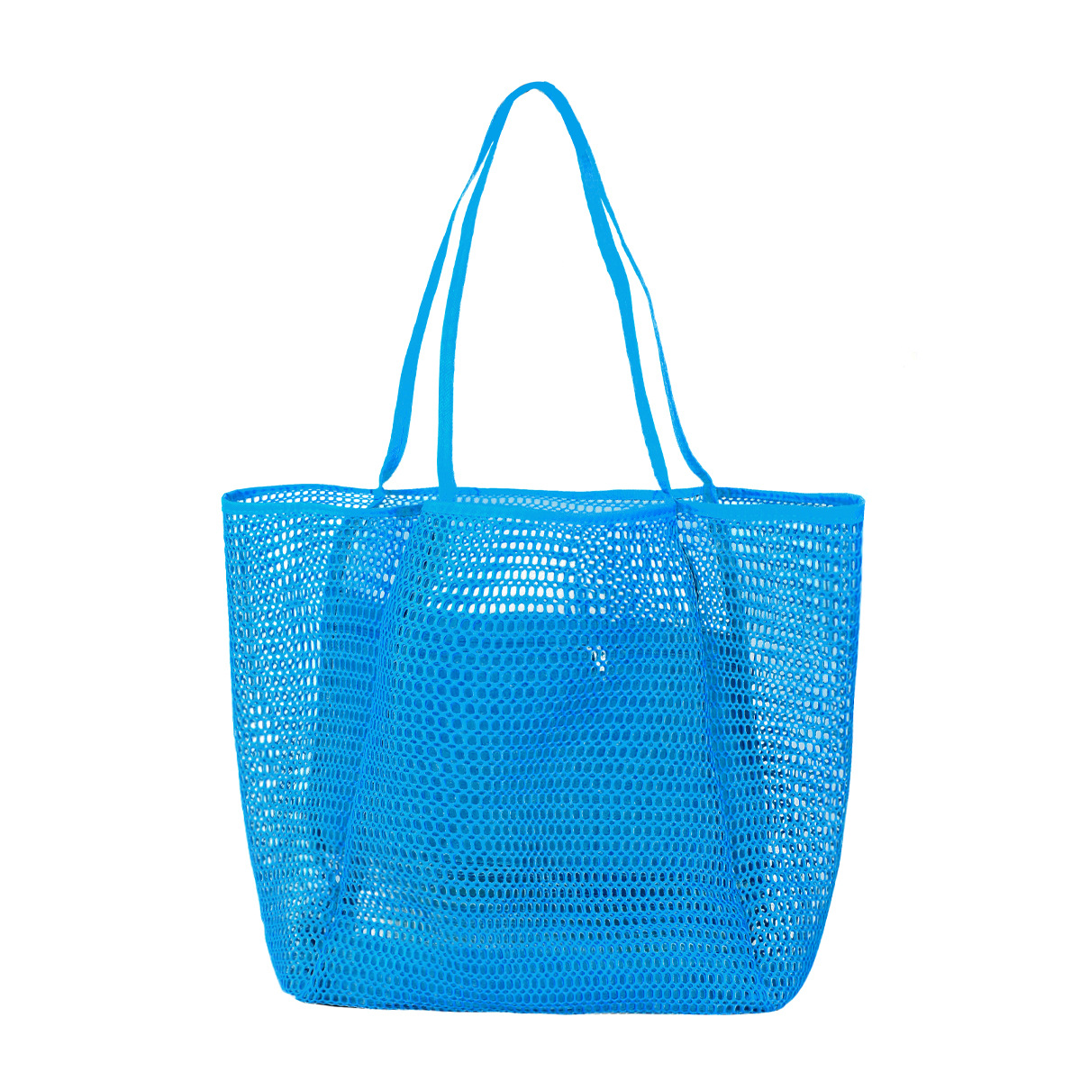 Strandnet, draagtas met één schouder, opbergtas voor was- en zwemkleding voor dames_voghion.com