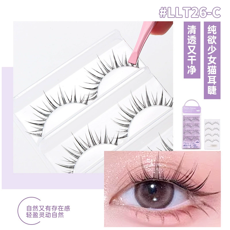 False eyelashes LMLTOP — individual clusters & set styles, assorted tools and glue options