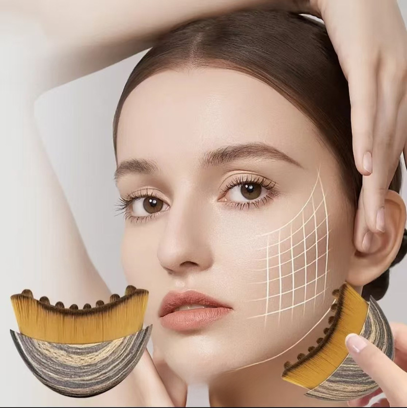 淋巴身体刷美容刷化妆刷Lymphatic contour 按摩刷学生党设计刷毛|undefined