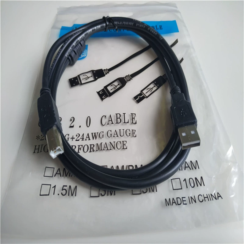 Прямые продажи с завода 1,5 м USB провод печати 2.0 медный сердечник компьютерный принтер кабель USB к квадратному коннектору
