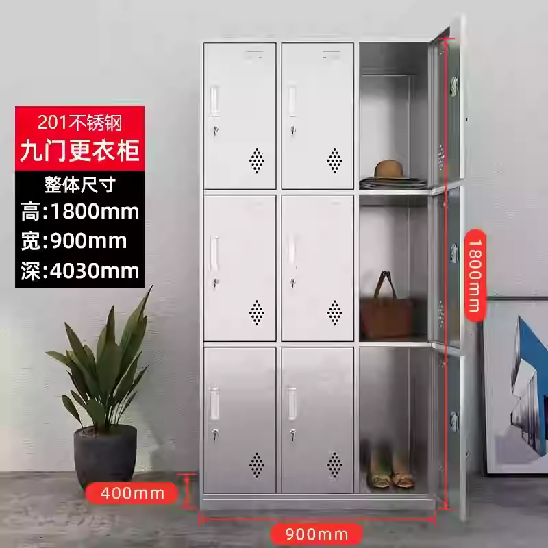 Gabinete bajo de acero inoxidable 304, información de herramientas para exteriores, archivador, armario de almacenamiento, cajón de piso con cerradura, armario de almacenamiento