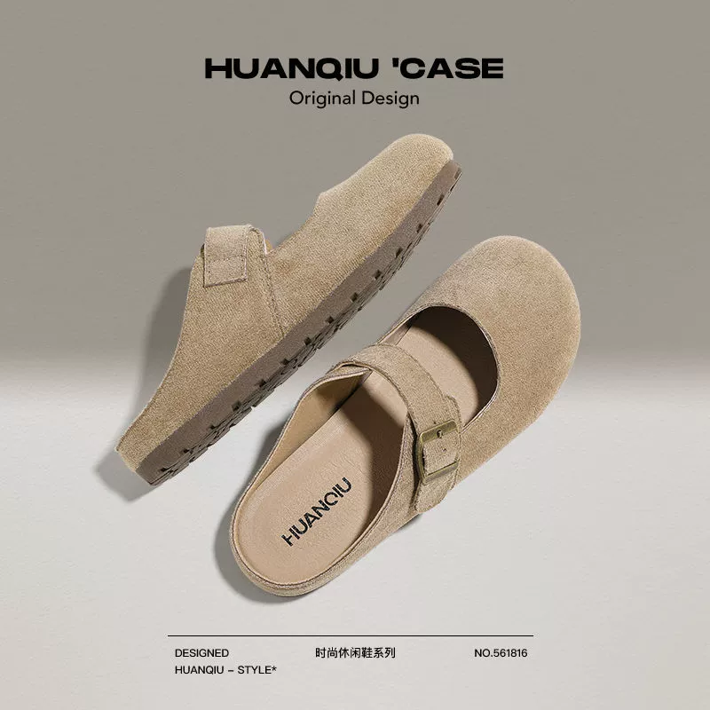 Универсальные плоские туфли Birkenstock для женщин, весна 2025, новые универсальные ленивые туфли на плоской подошве с неглубоким вырезом, популярные повседневные туфли для женщин