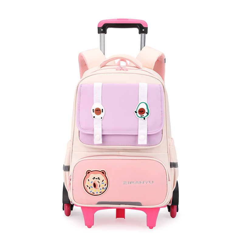 Nuevo pez natural para estudiantes de primaria, estudiantes de secundaria, bolsas de seis ruedas, escaleras de grado 234, niñas