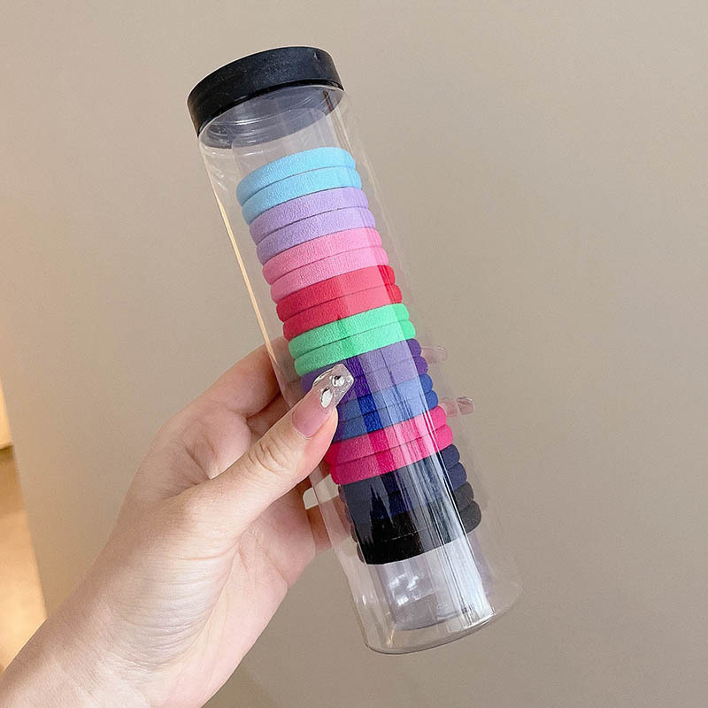 2025 nuevo estilo simple y versátil banda para el cabello sin costuras diadema duradera y de alta elasticidad que no daña el cabello coleta gruesa cuerda para el cabello sombreros