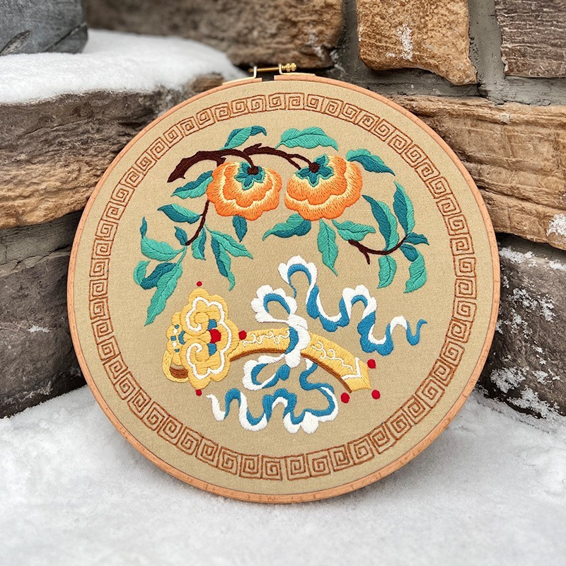 Bonito conjunto de bordado de serpiente Lu bordado inglés hecho a mano diy material paquete de dibujos animados animales decoración de la sala de estar