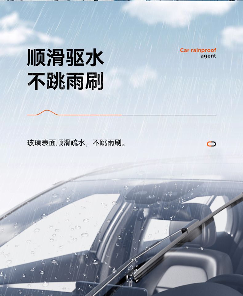 Car Rearview Mirror Rainproof Spray Anti-Fog Agent Waterproof Car Window Glass Oil Film Removal Spray Artifact on Rainy Days