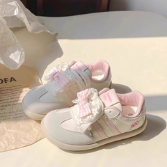 ファッションかわいいkt猫刺繍徳訓靴女2025春の新型韓系小衆chi百合レジャー板靴
