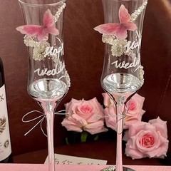 创意新婚碎钻敬酒杯手工diy材料包送朋友闺蜜结婚暖心实用礼物