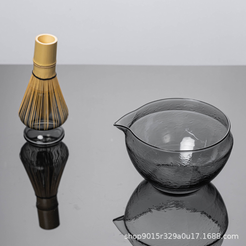跨境新款抹茶套装搅拌器百本立茶筅日式点茶器具玻璃打抹茶工具|undefined