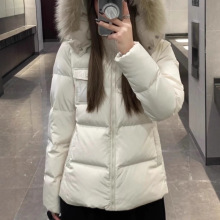 2025冬季新款 超大毛领韩版显瘦面包服加厚羽绒服女中长款