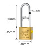 Yahuan Yahuan brand word -plated titanium -plated iron hanging lock -plated copper -plated all -copper core iron outdoor anti -theft