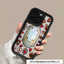 欧美艺术拼图适用iPhone16保护套苹果11/12/13/14/15ProMax手机壳