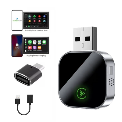 Upgraded Metal Carplay Box Simsiz CarPlay və Android Auto - k7c-silver-color-double-sided-light-extension-cord-overseas-version