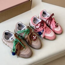 2025新款纯原复古饼干鞋圆头系带女鞋时尚休闲舒适单鞋