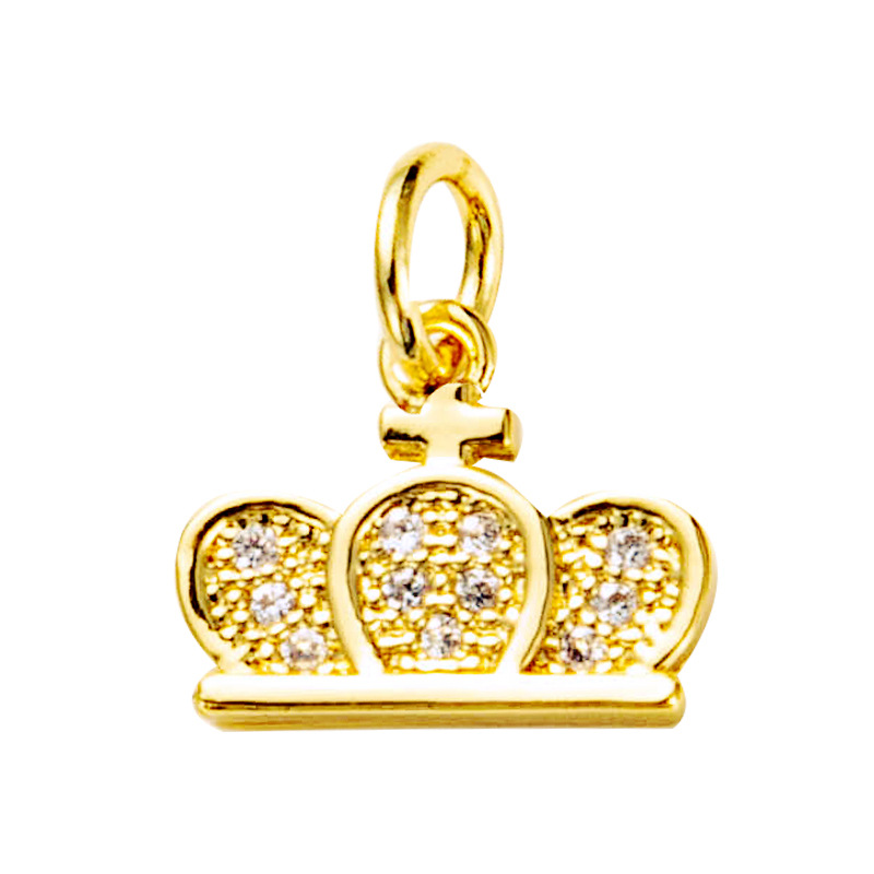 Nihaojewelry wholesale accessories star butterfly eye crown anchor lock copper zircon pendantpicture16