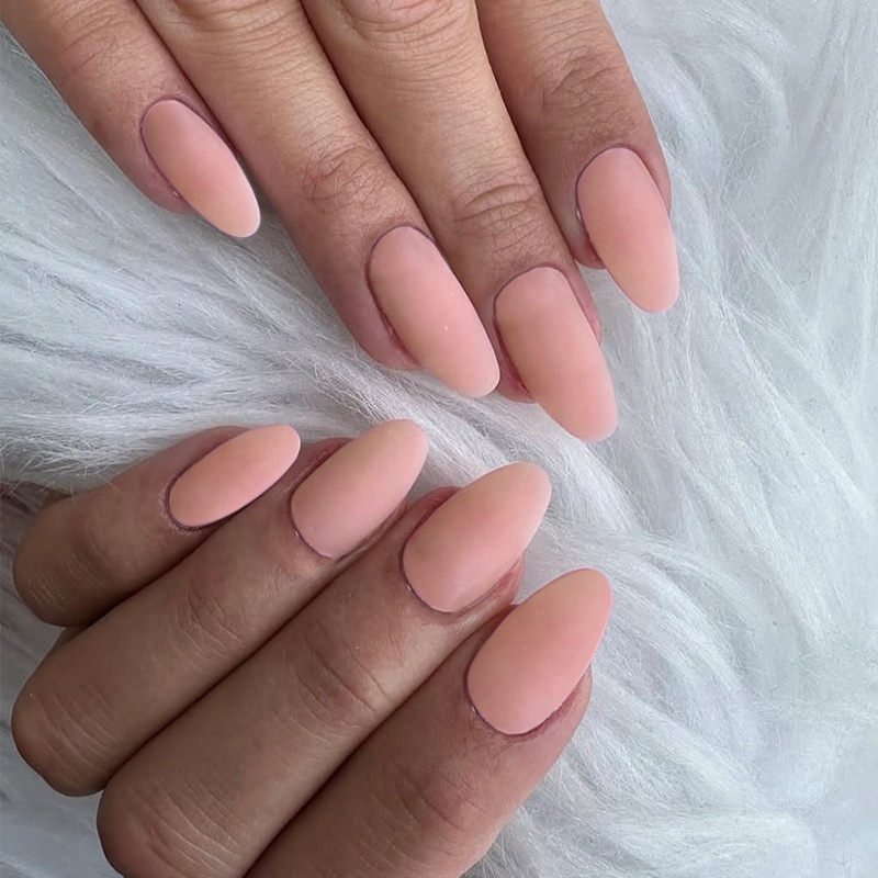 Cross-Border Tk Hot-Selling Matte Gradient Gradient Wear-On Nails 24 Pieces Almond-Shaped Nail Tips Press-On Nails Wholesale Cross-Border Tk Hot-Selling Matte Gradient Gradient Wear-On Nails 24 Pieces Almond-Shaped Nail Tips Press-On Nails Wholesale
