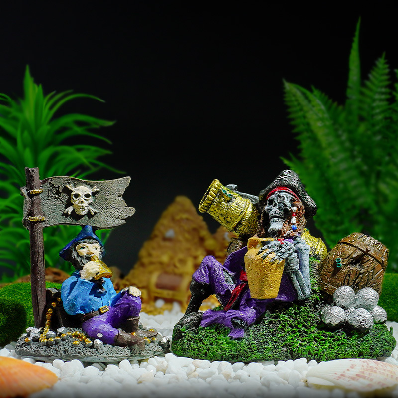 Decoración de acuarios restos de automóviles, paisajismo de peceras, artesanías de resina, nuevas decoraciones evasivas, autobuses viejos