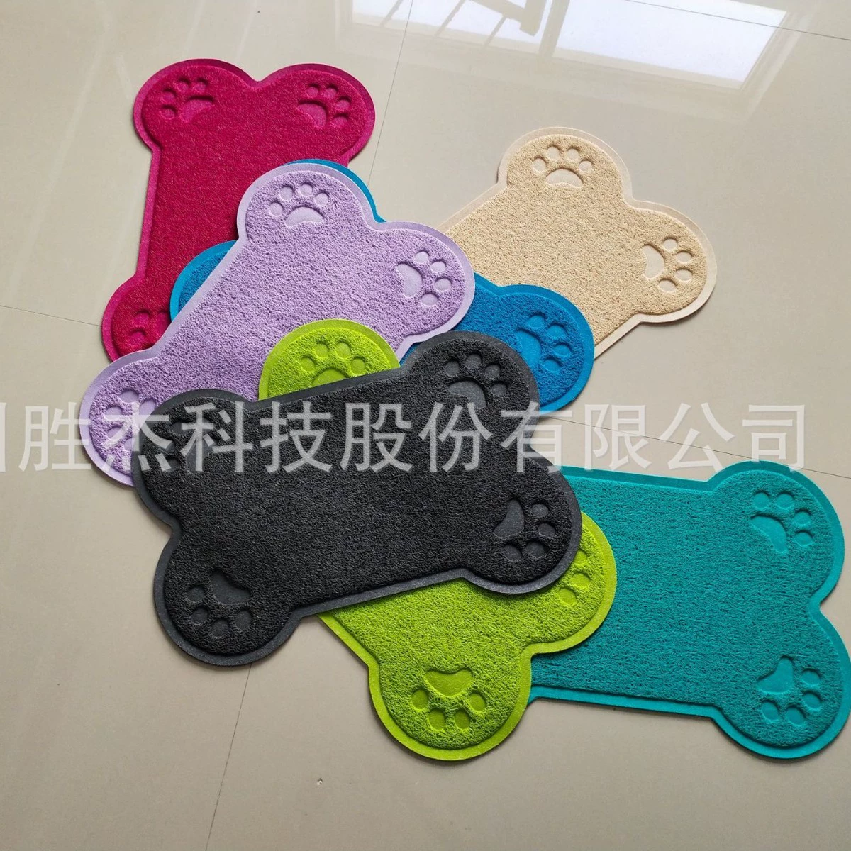 Новые милые костяные ПВХ-коврики для кошачьих лап, оптом от производителя, коврики для кошачьего туалета, подстилки для собак для вытирания лап у двери