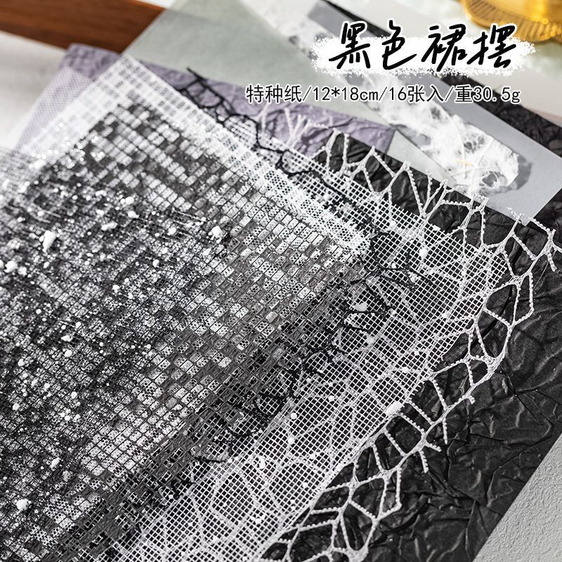 痛バッグ diy 素材背景素材紙レトロインメッシュブルーベース紙ハンドブックコラージュ谷美装飾紙|undefined