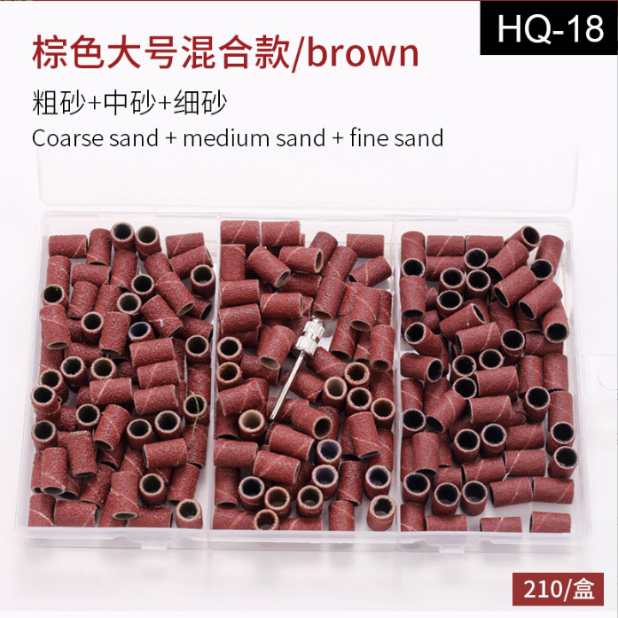 Transfronterizos para nuevos productos de molienda de uñas de alta calidad, molienda de anillo de arena 80#120#180#100 cápsulas / paquete en stock