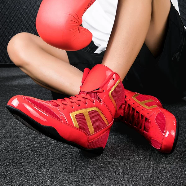 Boxing Shoes for Men and Women, Fighting Shoes, Professional Training Shoes, Sambo Shoes, Muay Thai Shoes, Free Fighting Shoes, Wrestling Shoes