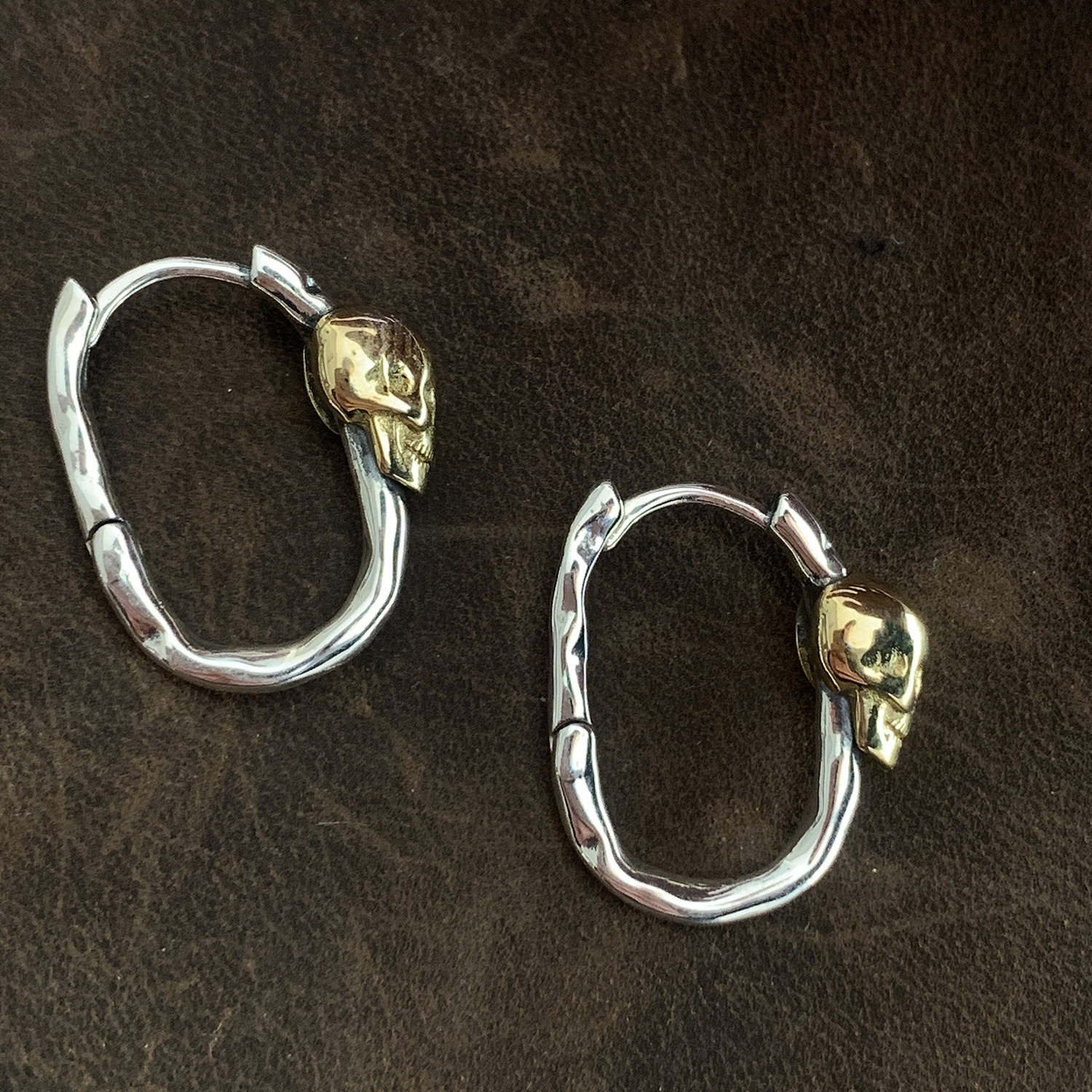 Holiday, Daily Occasion 1 Pair Halloween Simple Style Classic Style Skull Copper Earrings
