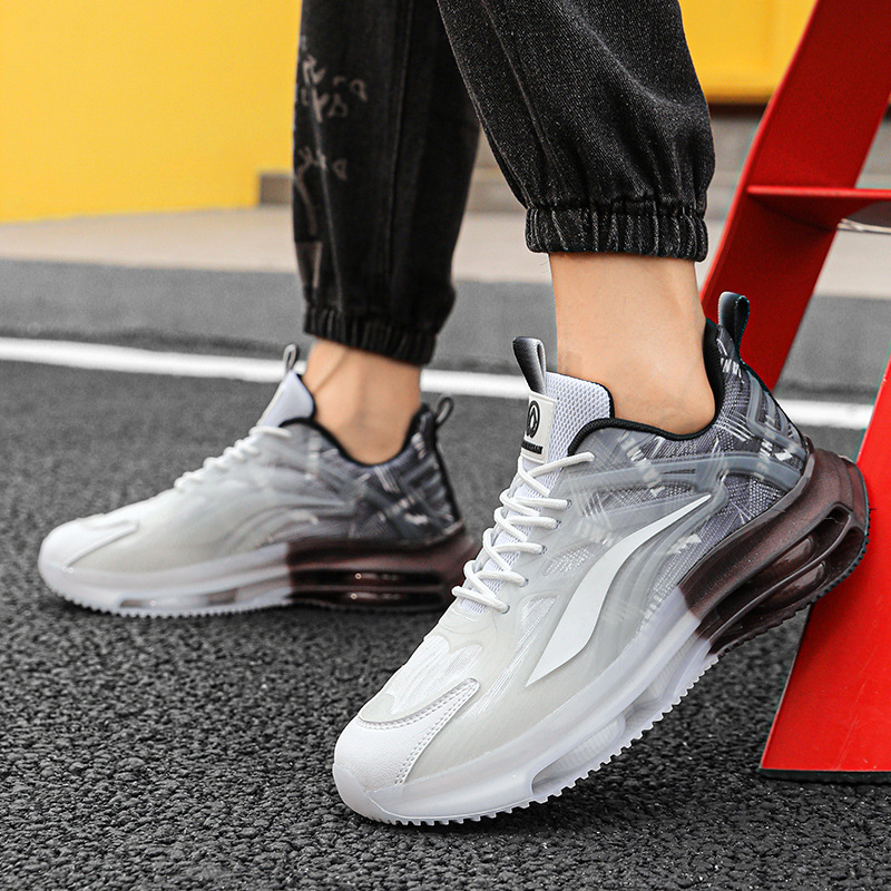 Zapatos de hombre de coco, superficie de malla transpirable, zapatos deportivos casuales, suela gruesa, aumento del colchón de aire, zapatos de moda de papá, venta al por mayor