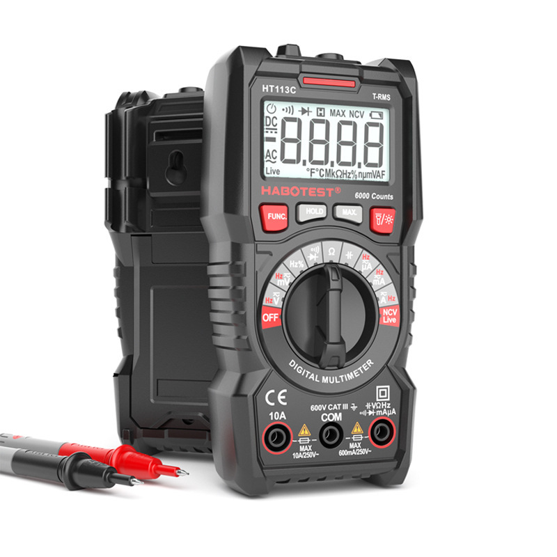 WARBO HT113C multímetro digital zumbador inteligente voltímetro galvanímetro portátil mini producto