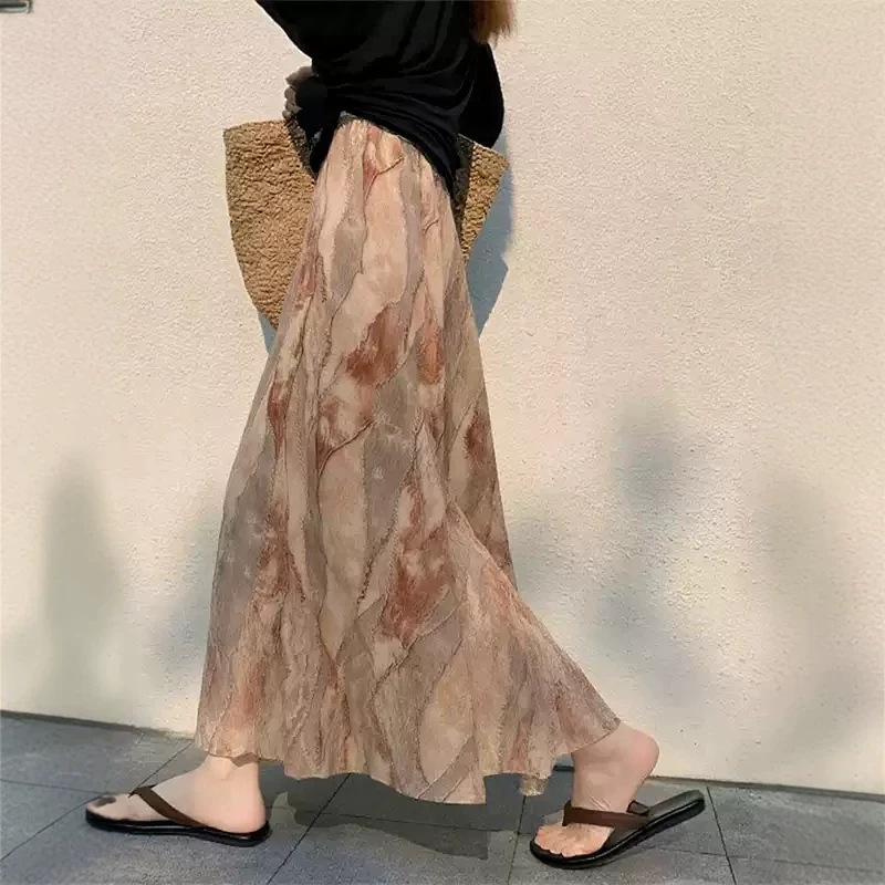 Beautiful Skirts for Important Occasions, Super Stylish Spring Wear, High-Waisted, Elegant, Asymmetrical Cut, A-Line Printed Skirt for Women Beautiful Skirts for Important Occasions, Super Stylish Spring Wear, High-Waisted, Elegant, Asymmetrical Cut, A-Line Printed Skirt for Women