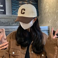 Women's duckbill hat, C-letter couple trendy oversized fashionable hat, men's spring internet celebrity sports sun-protective baseball cap, drop shipping
