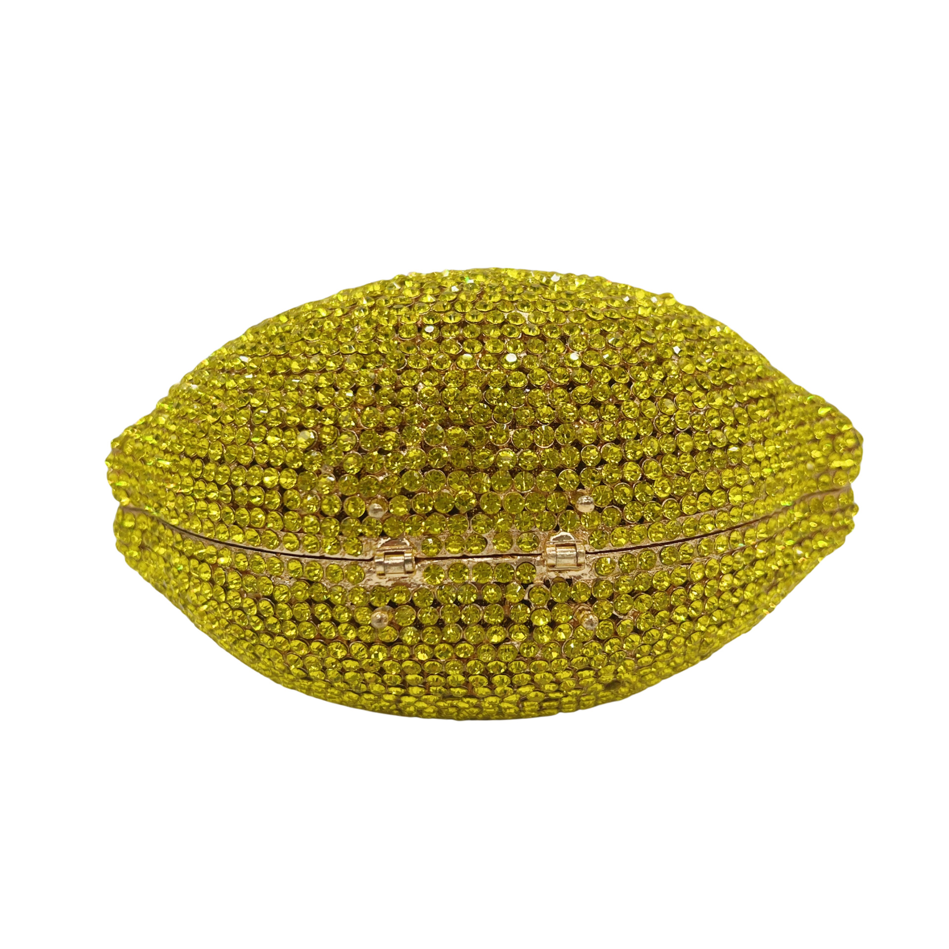Túi clutch nữ đính pha lê kim cương giả hình quả chanh dự tiệc cao cấp — màu vàng, bạc, Tùy chỉnh các màu khác chi tiết 4
