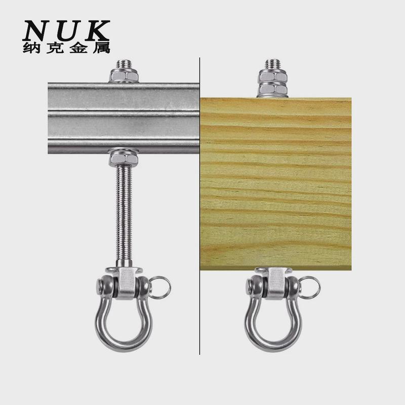 304不锈钢重型秋千挂钩五金吊床吊椅沙袋可拆卸秋千固定配件