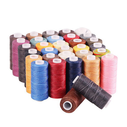 150D扁蜡线30米0.8mm手艺DIY皮革蜡线手缝皮具线缝纫线尼龙线线类