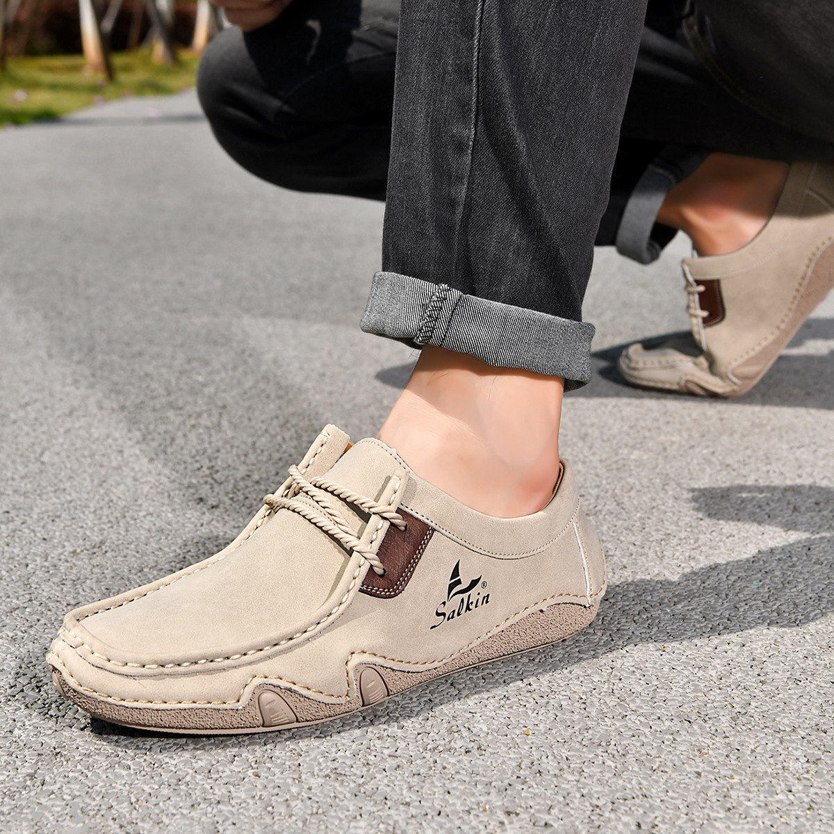 Scarpe casual da uomo low-top modello martin con polpo_voghion.com