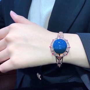 20mm Dominican Lamper 18K Bracelet Pendant Star Sea Compasses South Africa Diamond Top Sky Blue Main Stone