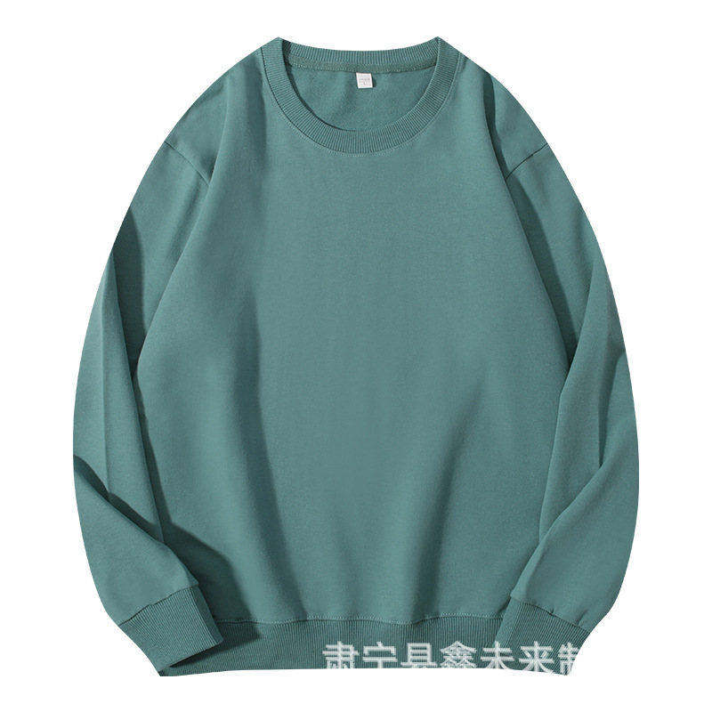 春と秋の260グラムの毛輪の丸首の衛衣の男女の純色の百合の頭の上着の底のシャツの卸売りのロゴ|undefined