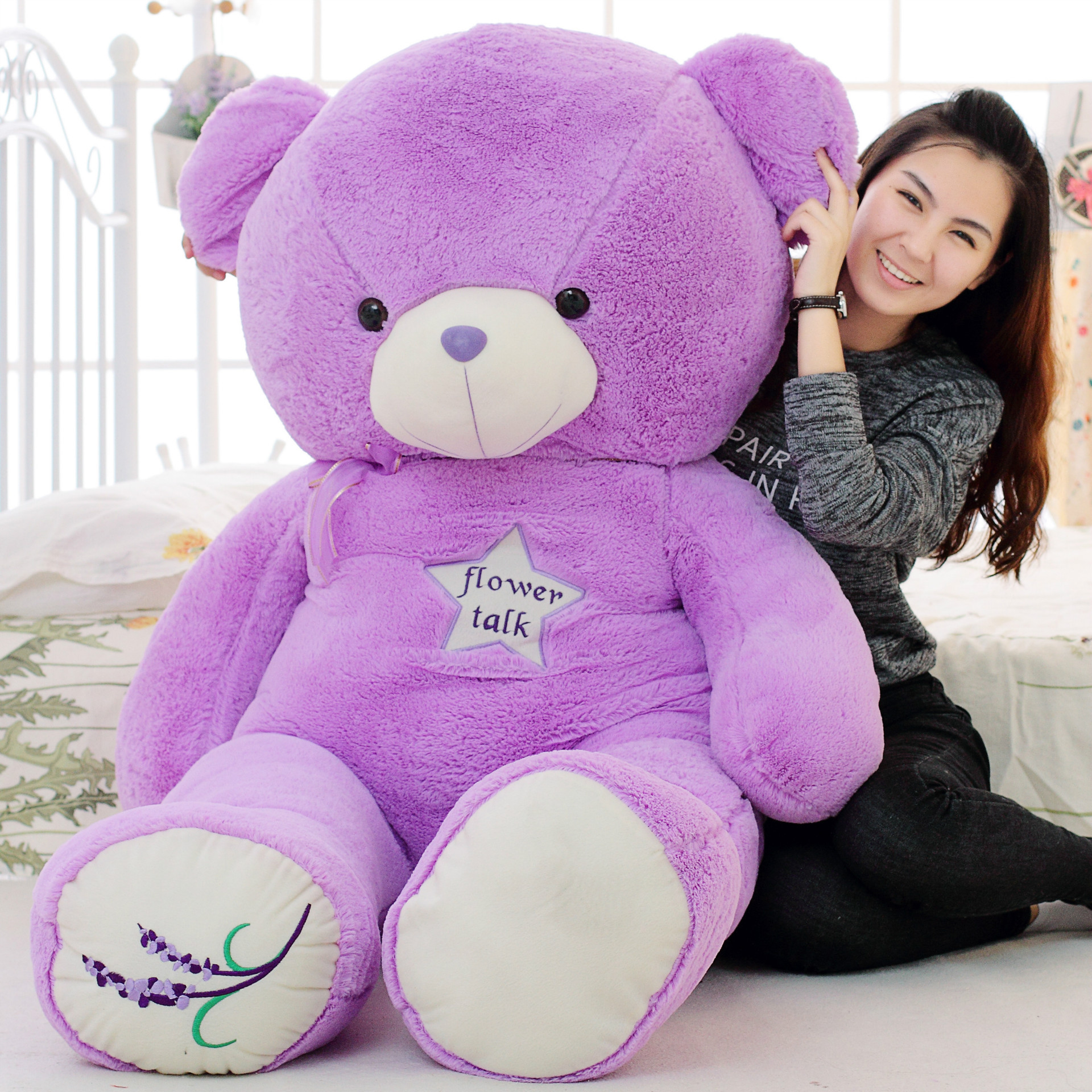 Wholesale purple lavender large teddy be...