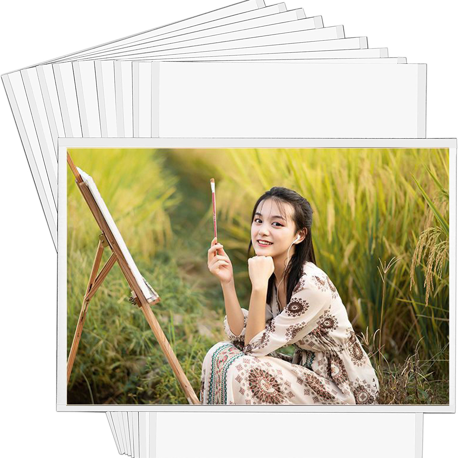 공장 재고 PVC 투명 자석 사진 프레임 6 인치 냉장고 스티커 마그네틱 프레임 장식 벽 냉장고 스티커 창조적 인 사진 가방