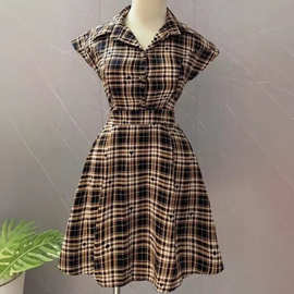 亚马逊工厂订制亚马逊女式连衣裙 2025 春夏深 V 领优雅蝴蝶结迷