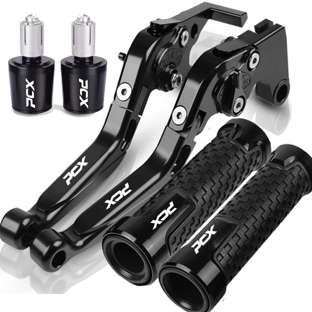 Pcx160/150 Abs Motorcycle Modified Cnc Brake Clutch Handle Lever Horn Handlebar Rubber Plug Set