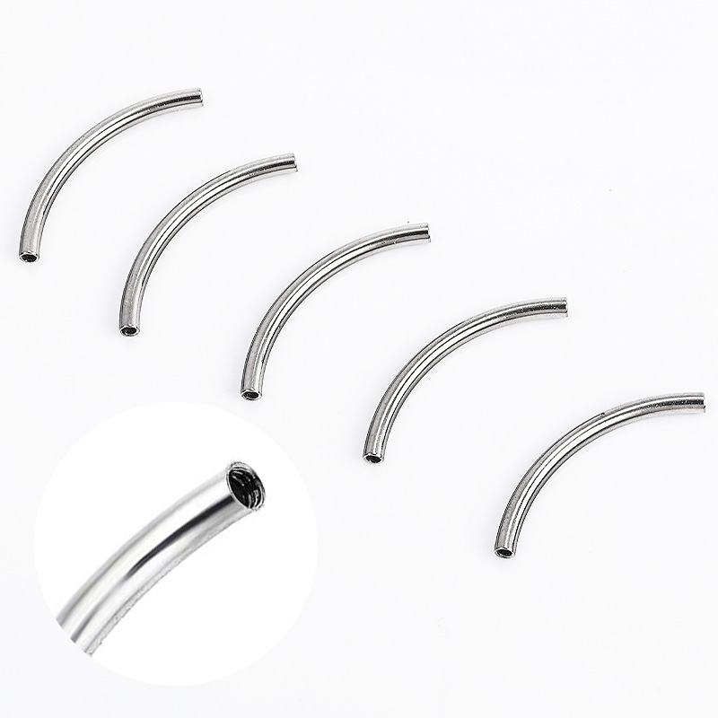 Zesen F136 Titanium Alloy Eyebrow Stud Internally Threaded Curved Bar G23 Banana Bar 14G 16G Body Jewelry detail image 7