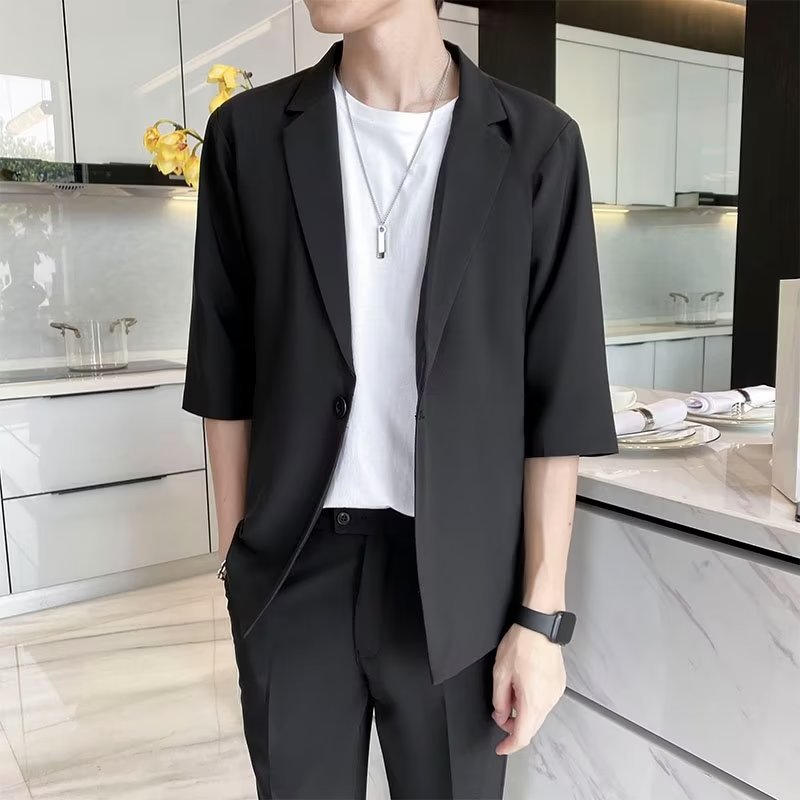 블랙 2 조각 세트 (세트 바지)